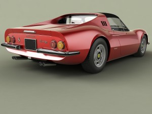 dino ferrari 246 gts 3D मॉडल