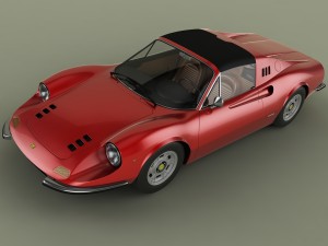 dino ferrari 246 gts 3D मॉडल