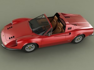 dino ferrari 246 gts 3D मॉडल
