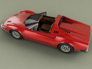 dino ferrari 246 gts 3D मॉडल