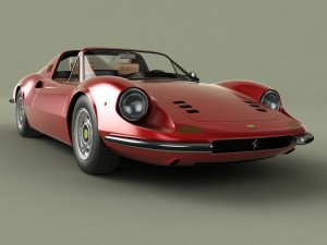 dino ferrari 246 gts 3D मॉडल