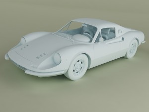 dino ferrari 246 gts 3D मॉडल