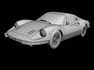 dino ferrari 246 gts 3D मॉडल