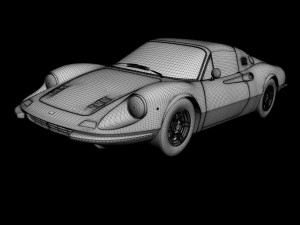 dino ferrari 246 gts 3D मॉडल