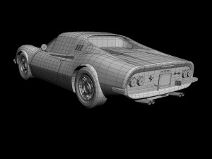 dino ferrari 246 gts 3D मॉडल