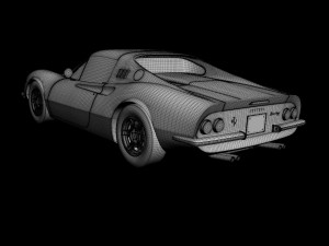 dino ferrari 246 gts 3D मॉडल