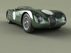 Jaguar C-Type 3D Modell