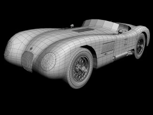 Jaguar C-Type 3D Modell