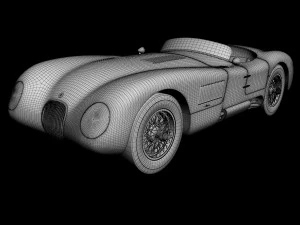 Jaguar C-Type 3D Modell