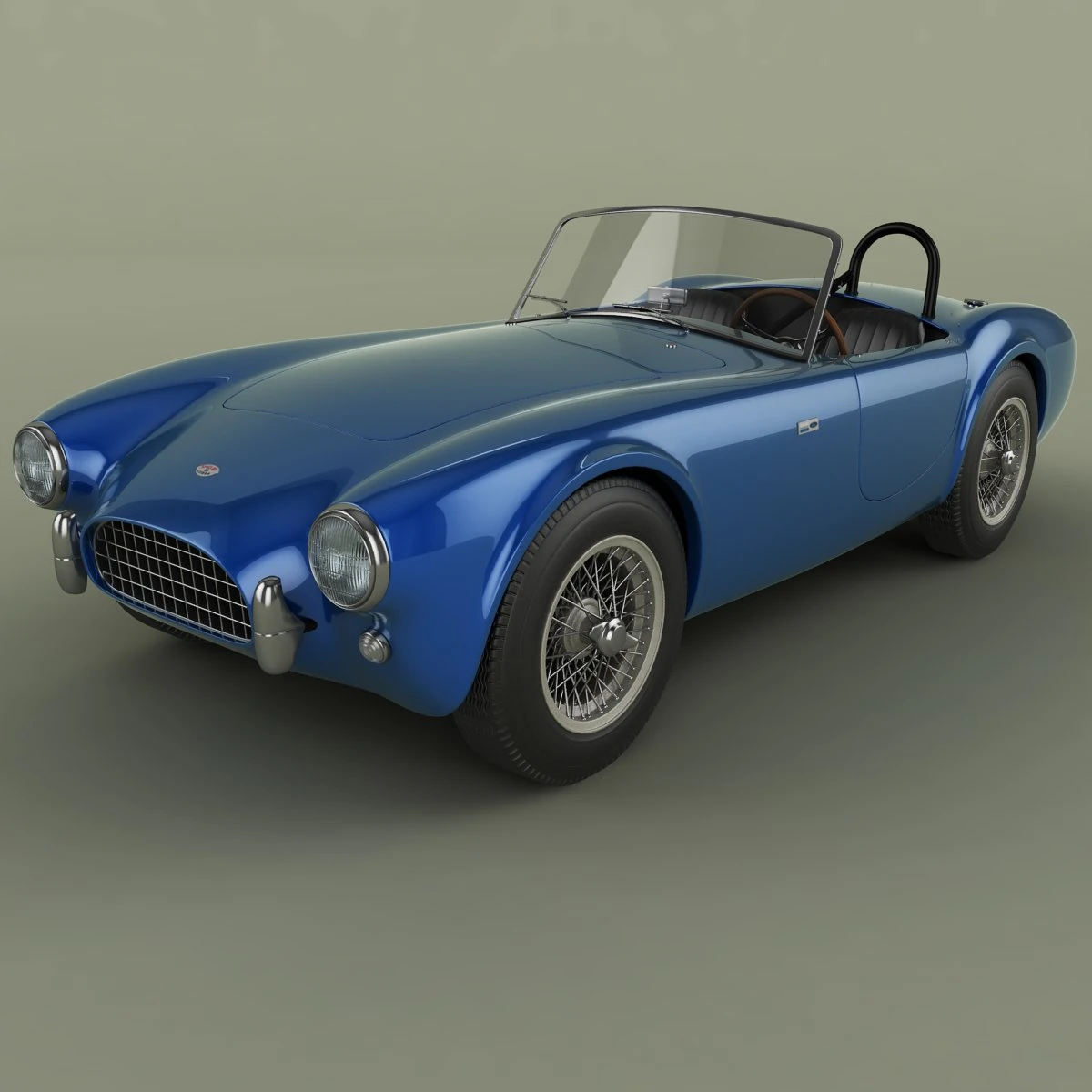 ac cobra 260 csx 2000 3D Model .c4d .max .obj .3ds .fbx .stl .blend 