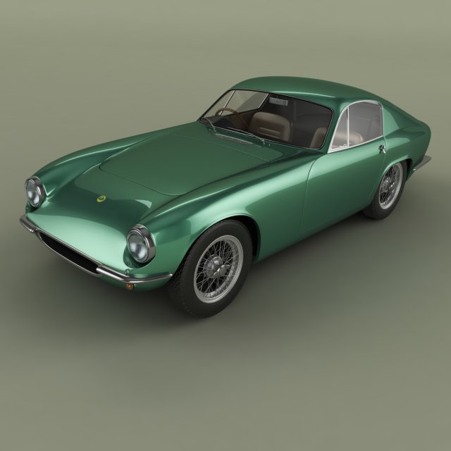 lotus elite fastback 3D Model .c4d .max .obj .3ds .fbx .stl .blend 