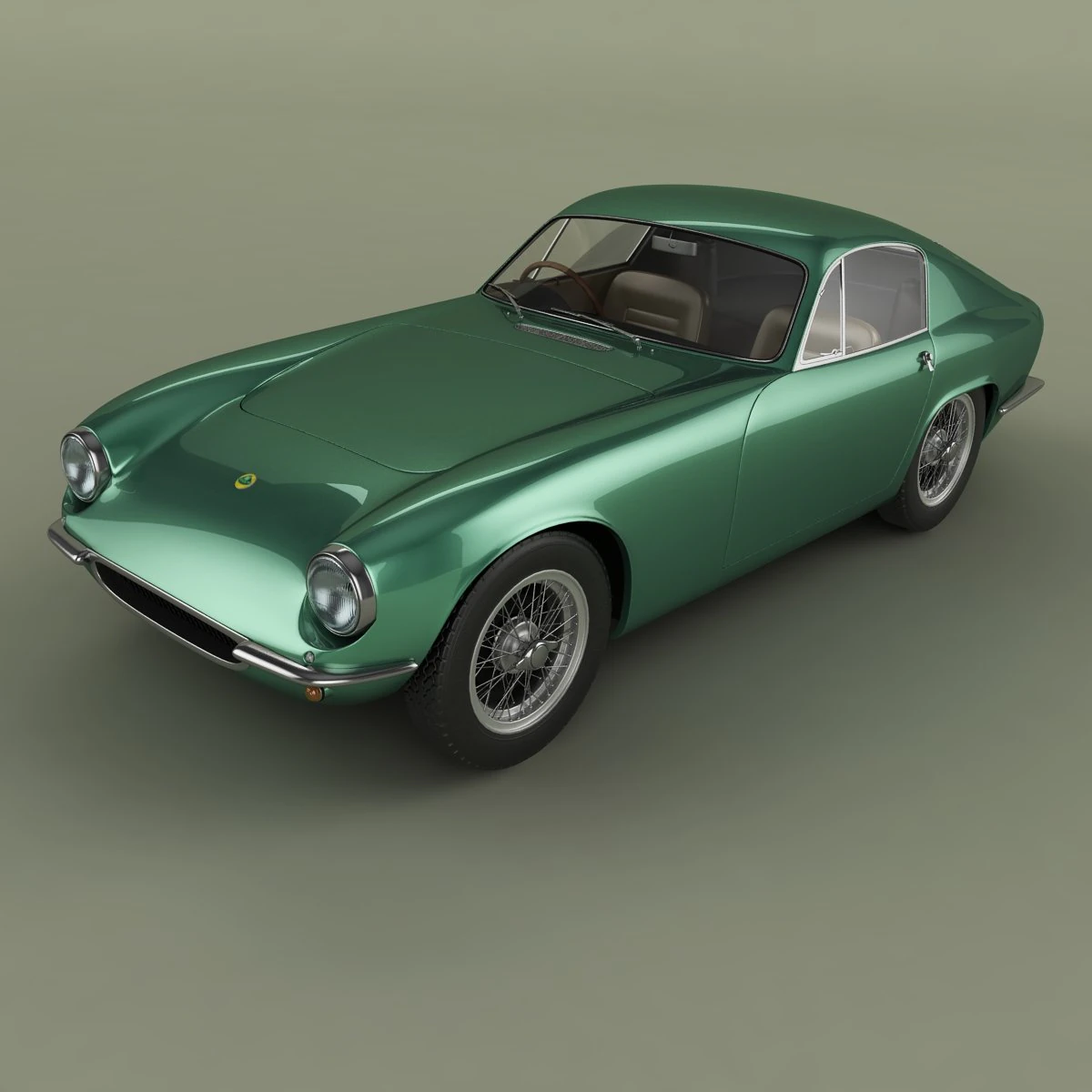 lotus elite fastback 3D Model .c4d .max .obj .3ds .fbx .stl .blend 