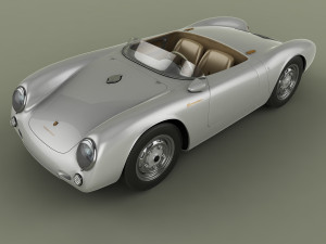 porsche 550 spyder Modelo 3D