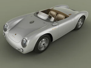 porsche 550 spyder 3D Model