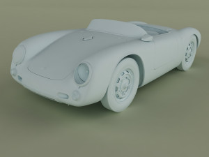 porsche 550 spyder Modelo 3D