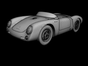 porsche 550 spyder Modelo 3D