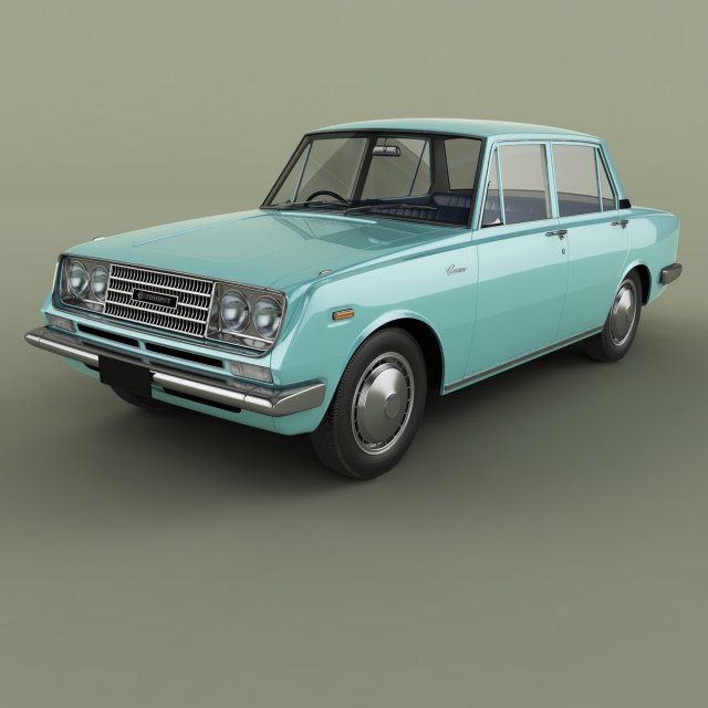 toyota corona t40 sedan 3D Модель .c4d .max .obj .3ds .fbx .stl .blend 