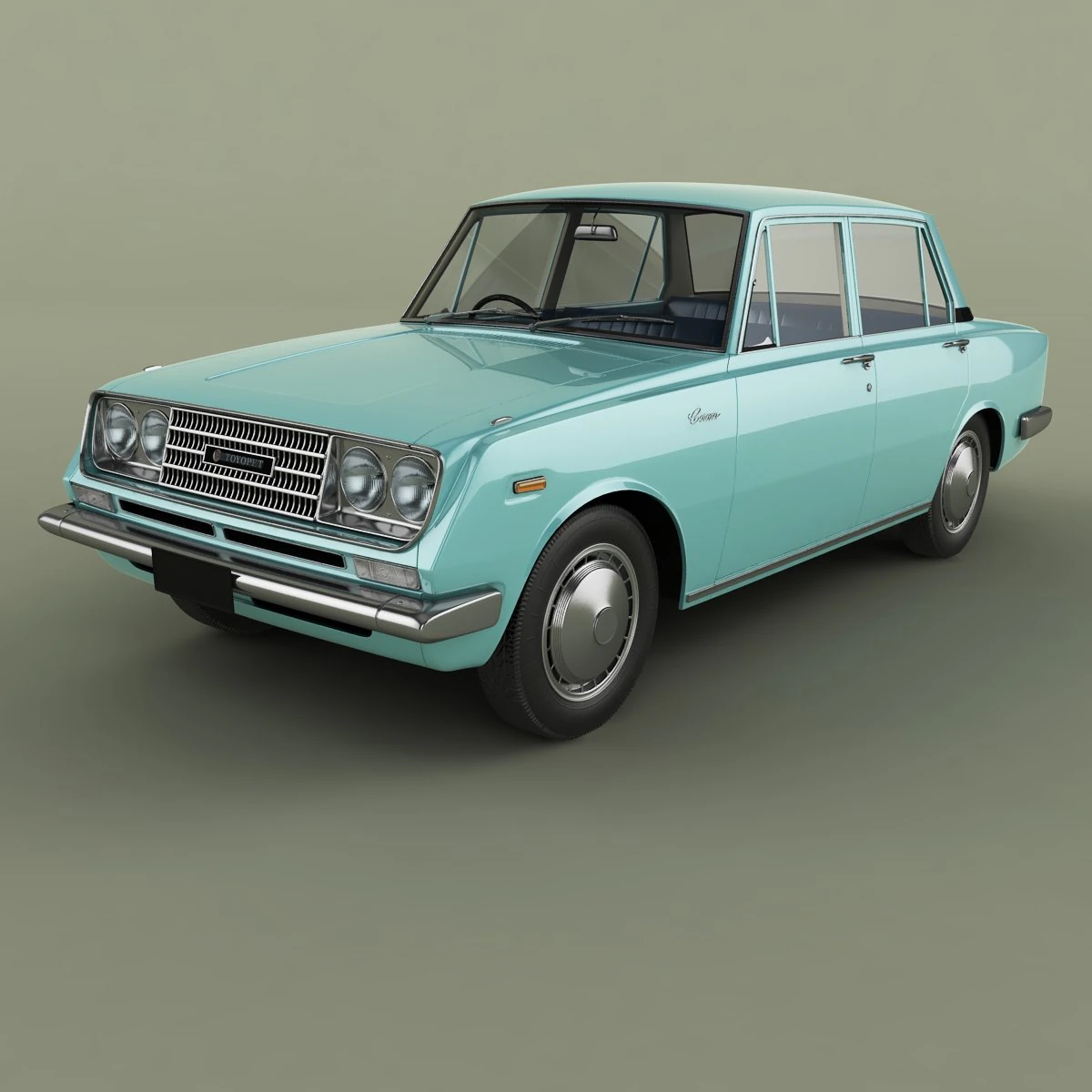 toyota corona t40 sedan 3D Model .c4d .max .obj .3ds .fbx .stl .blend 