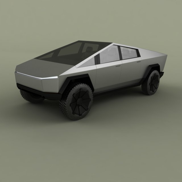 tesla cybertruck 3D मॉडल .c4d .max .obj .3ds .fbx .stl .blend 