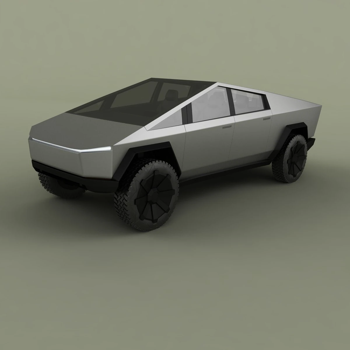 tesla cybertruck 3D Model .c4d .max .obj .3ds .fbx .stl .blend 