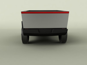 tesla cybertruck 3D मॉडल