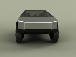 tesla cybertruck 3D मॉडल