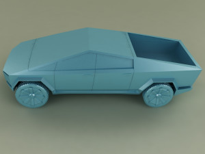 tesla cybertruck 3d print model 3D मॉडल
