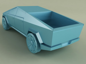 tesla cybertruck 3d print model 3D मॉडल