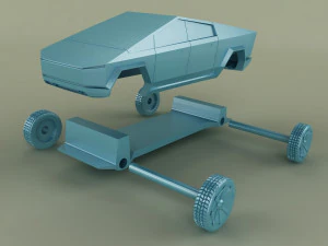tesla cybertruck 3d print model 3D Model