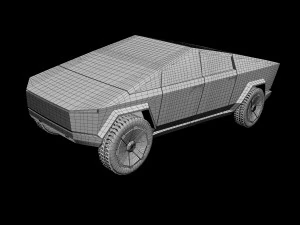 tesla cybertruck 3d print model 3D Model