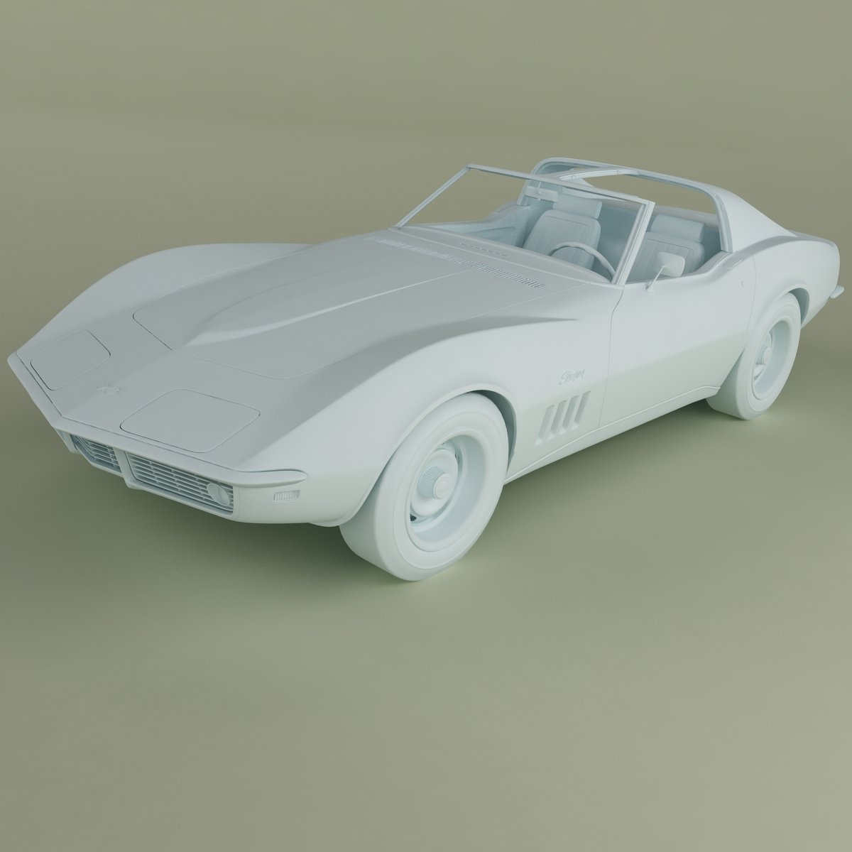 3d модель chevrolet