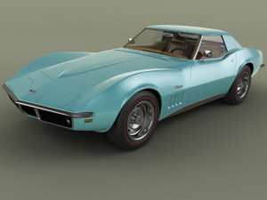 chevrolet corvette c3 convertible 3D-Modell