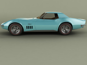 chevrolet corvette c3 convertible 3D Модель