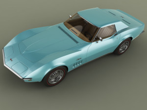 chevrolet corvette c3 convertible 3D Модель