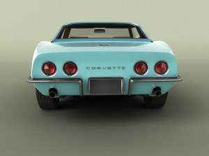 chevrolet corvette c3 convertible 3D Модель