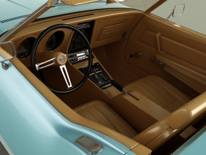 chevrolet corvette c3 convertible 3D Модель