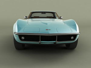 chevrolet corvette c3 convertible 3D Модель
