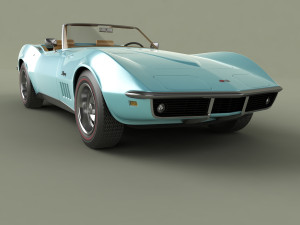 chevrolet corvette c3 convertible 3D Модель