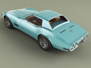 chevrolet corvette c3 convertible 3D Модель
