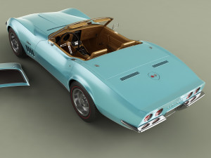 chevrolet corvette c3 convertible 3D Модель