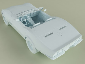chevrolet corvette c3 convertible 3D Модель