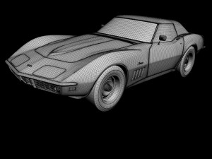 chevrolet corvette c3 convertible 3D Модель