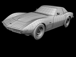 chevrolet corvette c3 convertible 3D Модель