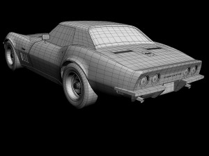 chevrolet corvette c3 convertible 3D Модель