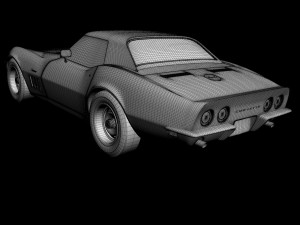 chevrolet corvette c3 convertible 3D Модель