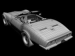 chevrolet corvette c3 convertible 3D Модель