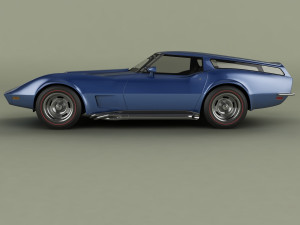 chevrolet corvette sports wagon 3D Модель