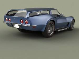 chevrolet corvette sports wagon 3D Модель