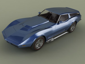 chevrolet corvette sports wagon 3D Модель