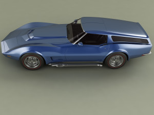chevrolet corvette sports wagon 3D Модель